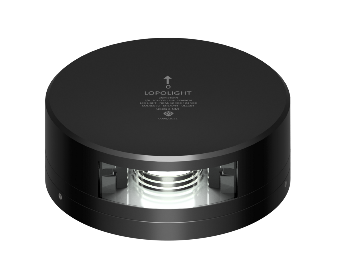 Lopolight NL301-005-FB-B 6M 2nm Stern, Black Anodized with FB Base