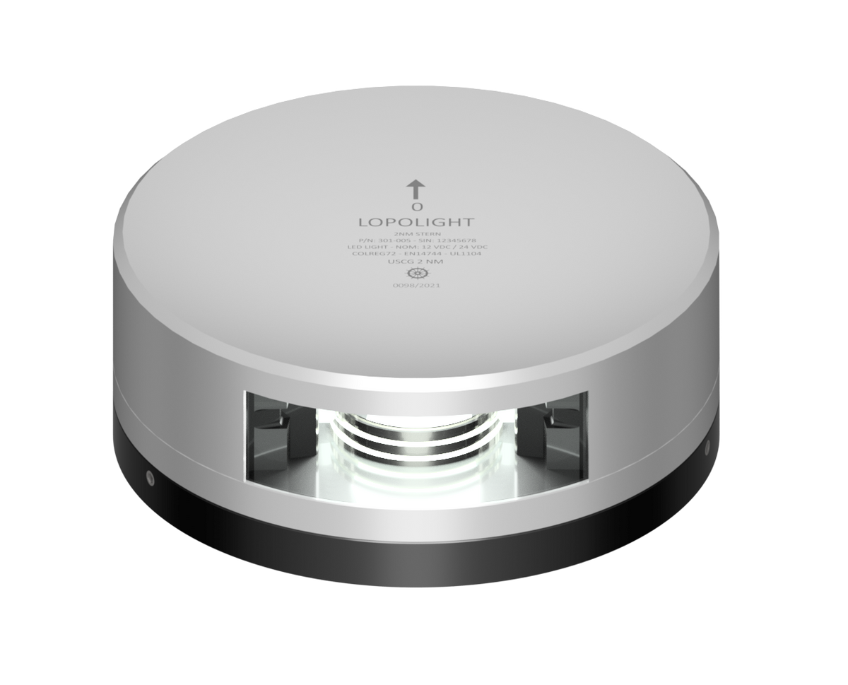 Lopolight NL301-005-FB 6M 2nm Stern, Silver Anodized with FB Base