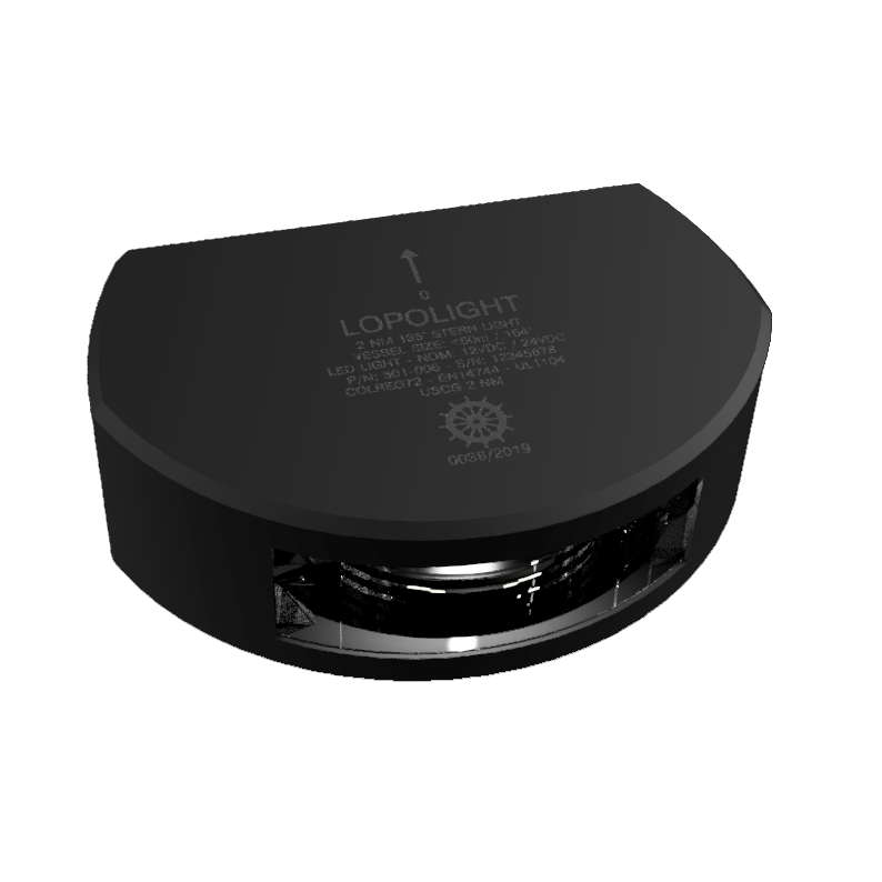 Lopolight NL301-006-B 6M 2nm Stern, Black Anodized