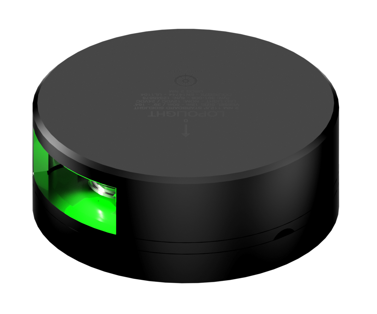 Lopolight NL301-008-B-UL 6M 2nm Starboard, Black Anodized