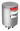 Lopolight NL301-105ST+141-CD silver stack with red stop light lens on top above two white stern tiers