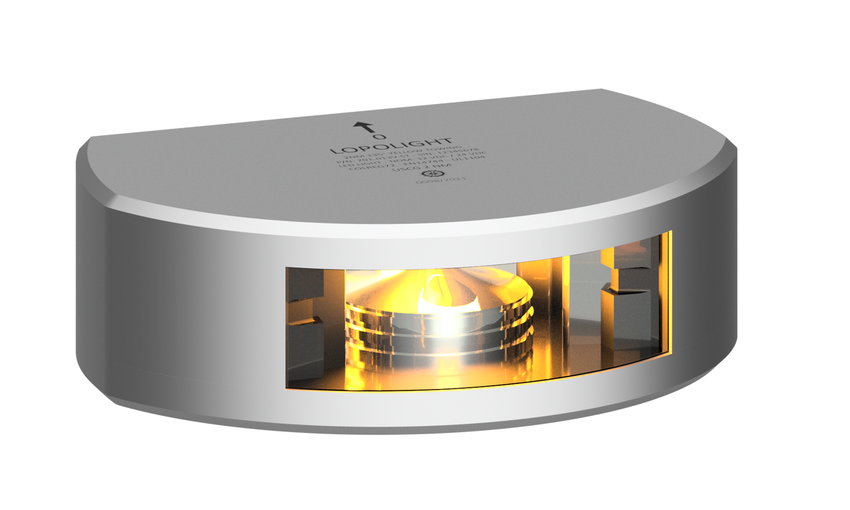 Lopolight NL301-107 3nm 135° Yellow Towing Light with 2.5m Cable (lopolight.com image)