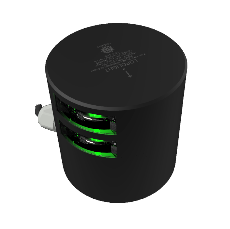 Lopolight NL301-108ST-B-CD 3nm Double Starboard, Black Anodized, CD