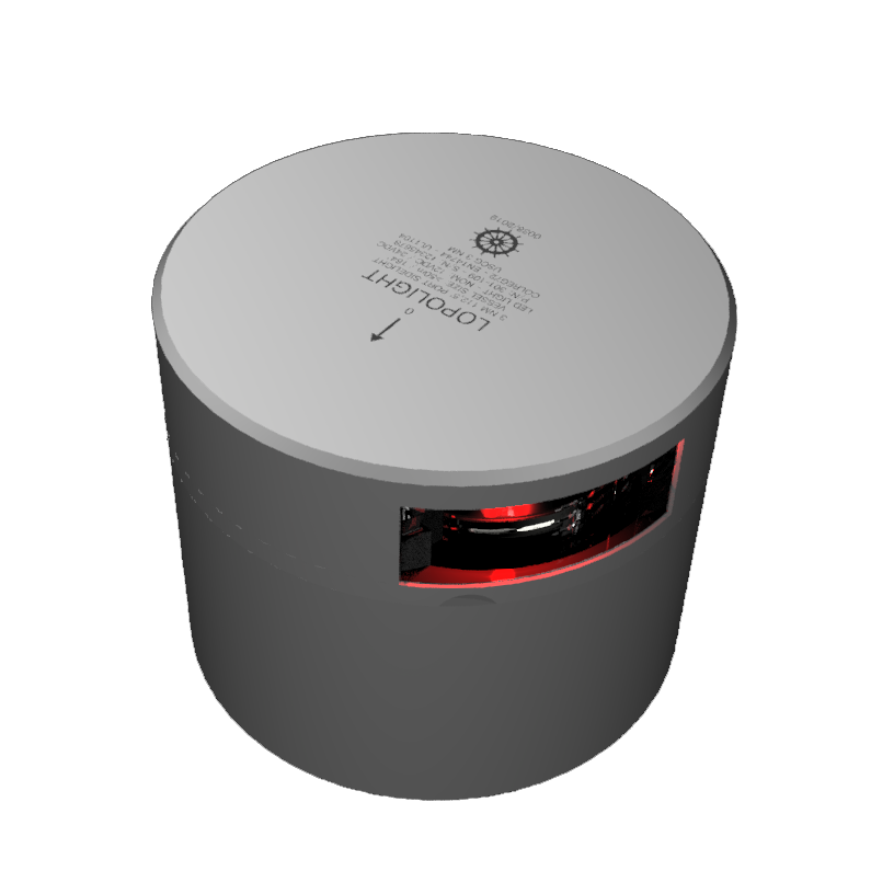 Lopolight NL301-109 3nm 112.5° Port Sidelight, CD/CS Alu Base