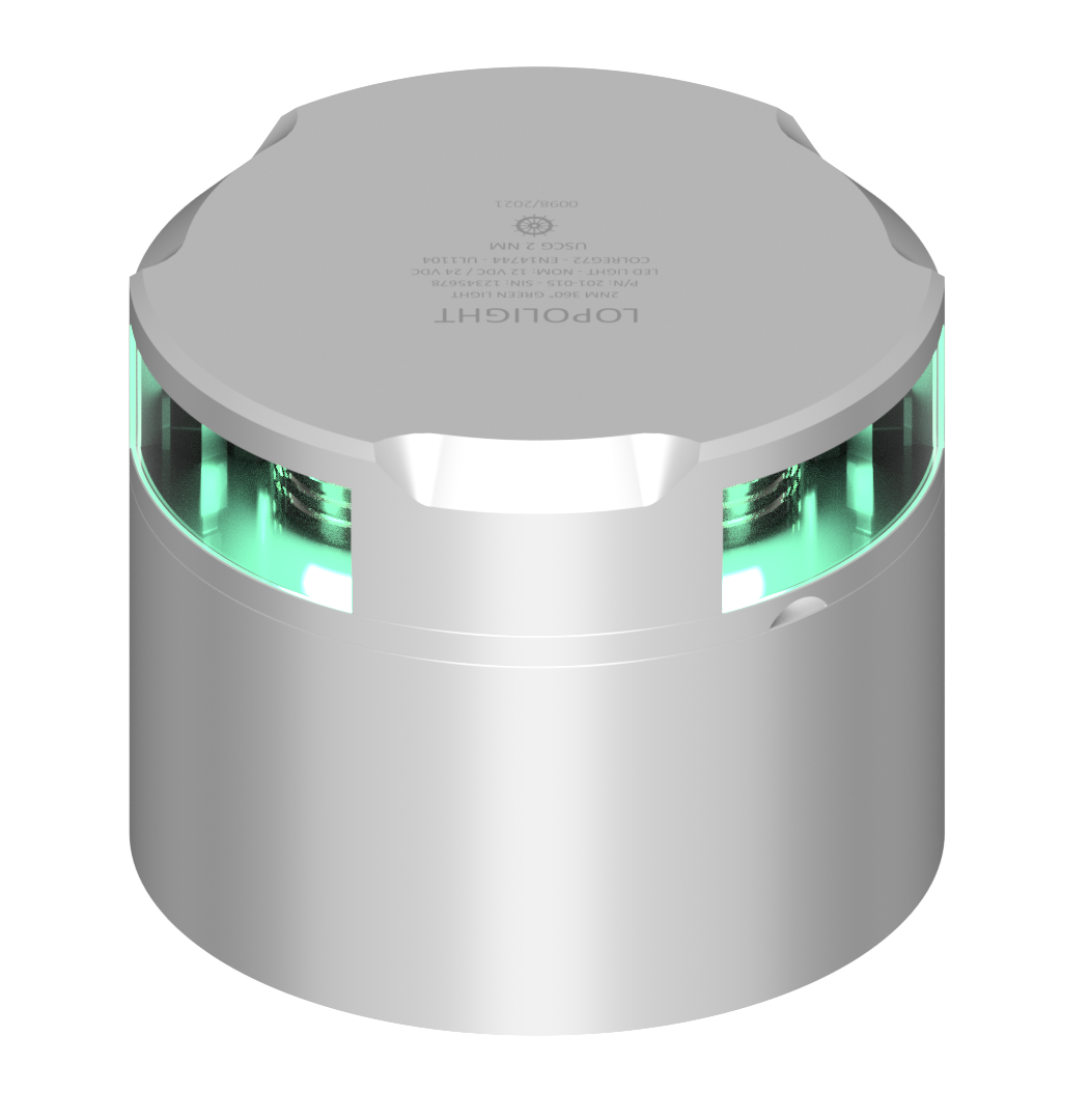 Lopolight NL201-015-CD 2nm 360° Green, Silver with Connector & Alu-base (CD)