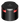 Lopolight NL300-114G2-B black red 360° navigation light, angled view of red lens and top cover