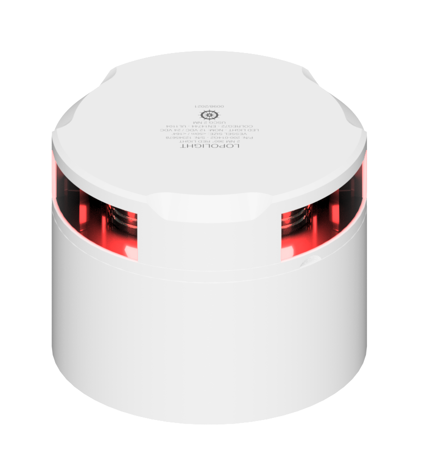Lopolight NL301-114-WH 3nm 360° Red, White Ceramic Coated