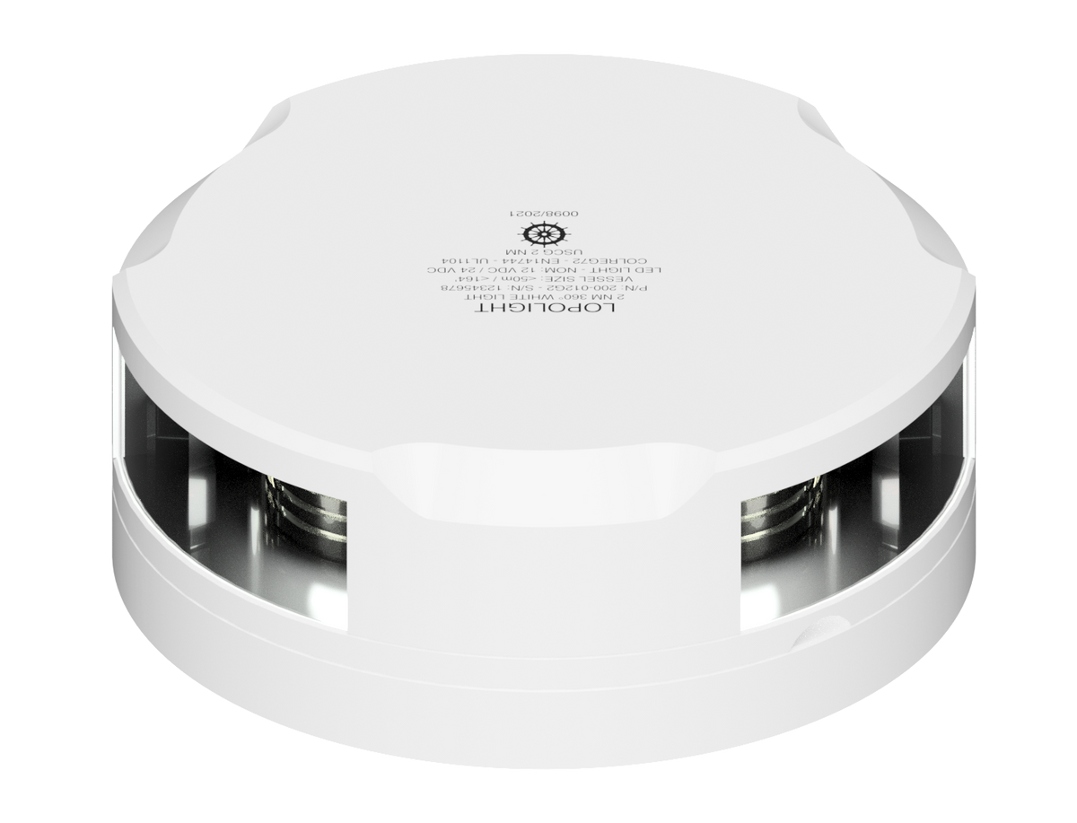 Lopolight NL201-012-WH-UL 2nm 360° White, White Ceramic Coated, UL