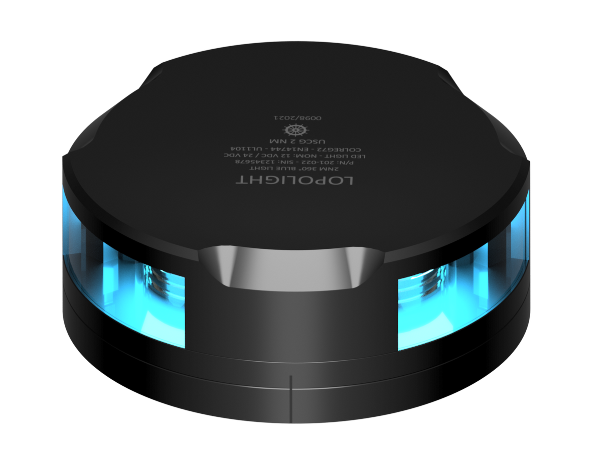 Lopolight NL201-022-FB-B 2nm 360° Blue Fuelling, Black with FB Base