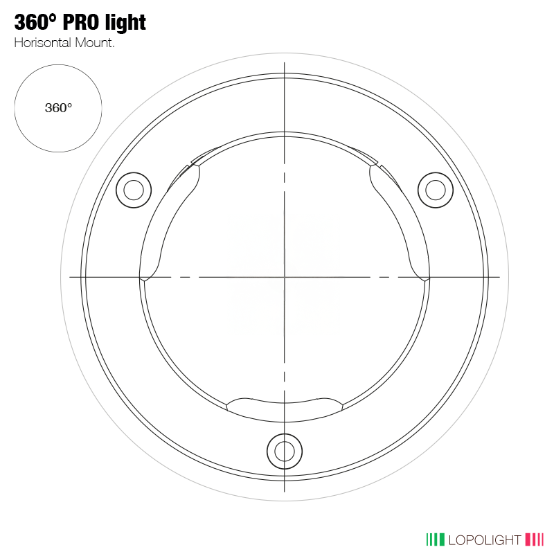 Lopolight NL300-112G2-PRO-I 3nm 360° White, Ice-class, Black Anodized (lopolight.com image)