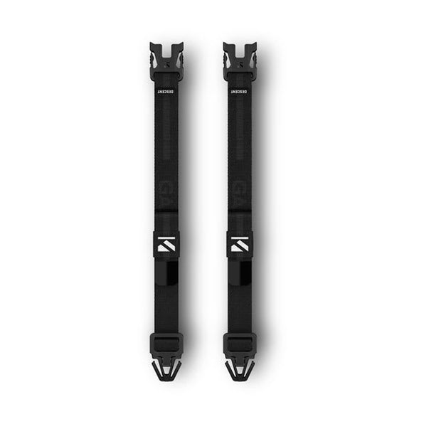Garmin dive band kit 010-13408-00, two black extension straps with clip ends shown side by side