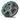 Fusion Apollo 010-02918-53 12in LED marine subwoofer, grey sports grille lit aqua, angled front view