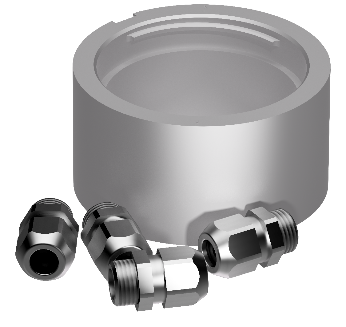 Lopolight NL400-035 Aluminium Pro-mount Base 4 Bottom Cable K-lock