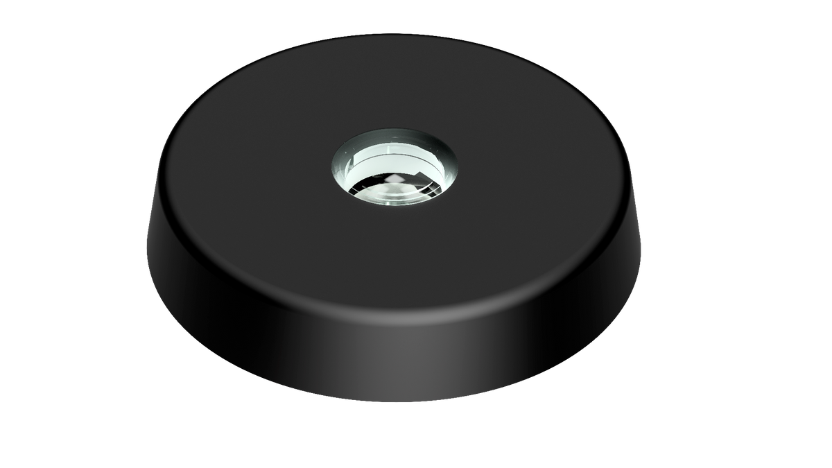 Lopolight NL400-220-B Decklight, White/White/Red Light, Surface Mount, Black