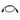 Garmin Access 010-11612-00 6-pin female to 8-pin male adapter cable, looped black lead with round plugs