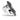 Fusion 010-02774-21 10in sports grey subwoofer, side view of grille, driver and white rear basket