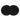 Fusion 010-12717-10 black 7.7in classic grilles, pair shown face on with Fusion lettering