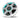 Fusion AP-FL88SPW Apollo 010-02918-21 8.8in LED marine speaker, white grille lit aqua, front view