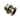 Raymarine E66086 B60 600 W 12 degree tilted bronze through hull transducer, close view of body and black face