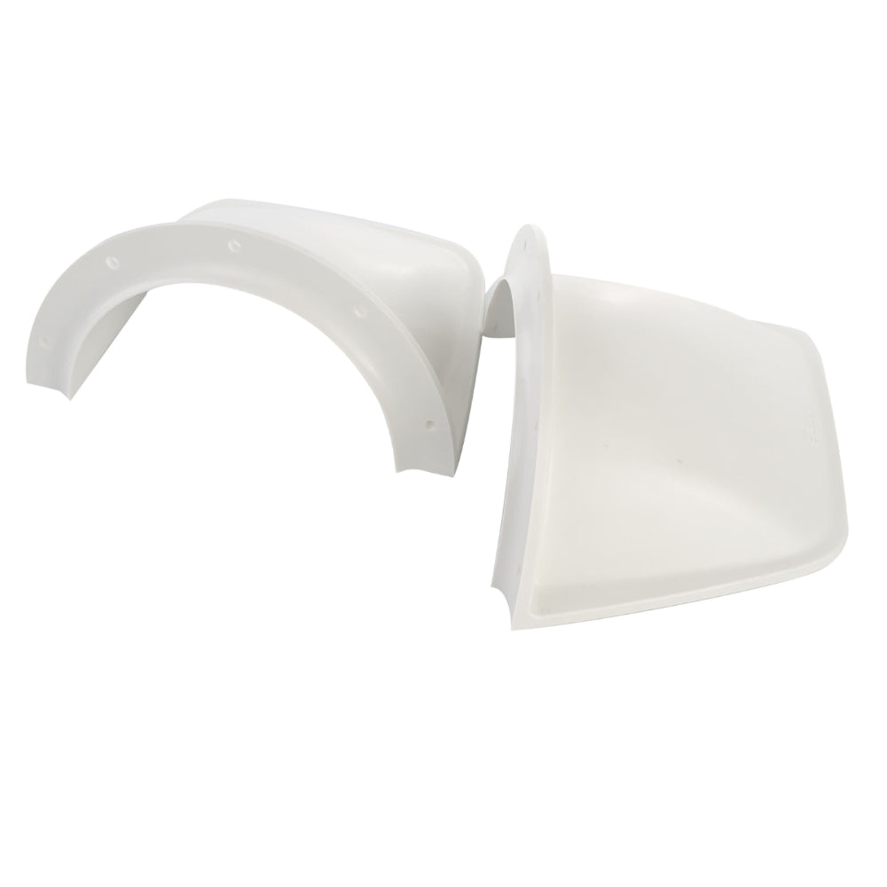 Quick FGDFTL185000A00 COWL185 stern tunnel cowls kit 185 mm, white curved cowl with a hollow scoop, angled