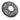 Fusion Apollo 010-13290-10 6.5in shielded grey speaker grille, single angled view of hex-spoke cover
