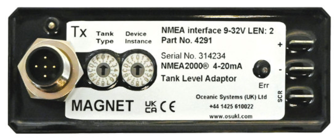 4NMEA2000 4-20mA Tank Level Adaptor