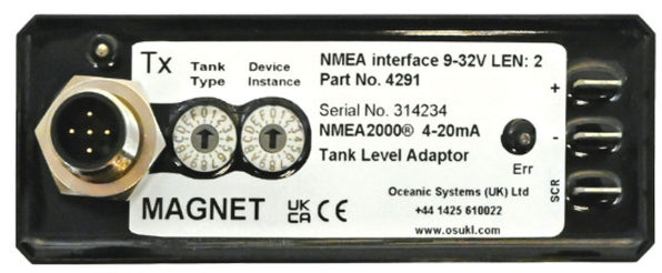 4NMEA2000 4-20mA Tank Level Adaptor