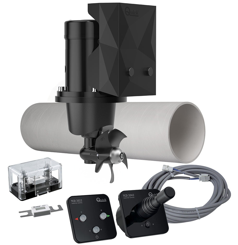 Quick FGBT12530120K08 BTQ125-30 bow thruster kit 30kgf 12V kit 08, thruster, GRP tunnel, fuse holder, panel, joystick
