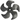 Quick Bow Thruster Propeller, 5-Blade, Black (Ø140mm) - Spare Part
