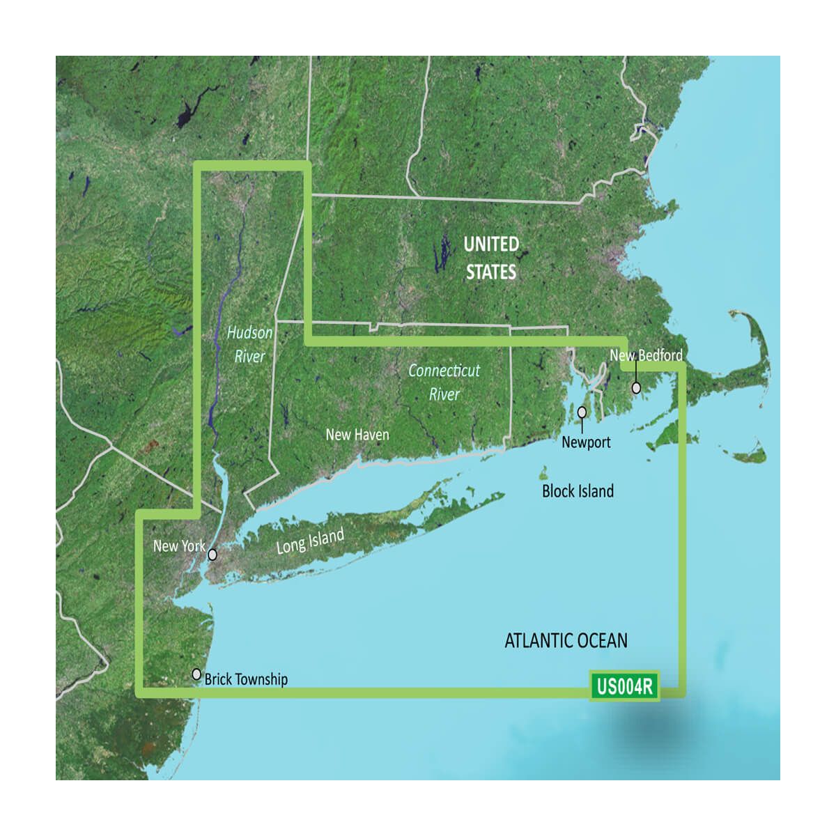 Garmin BlueChart g3 microSD card 010-C0705-00, coverage map of the New York coast and Long Island Sound