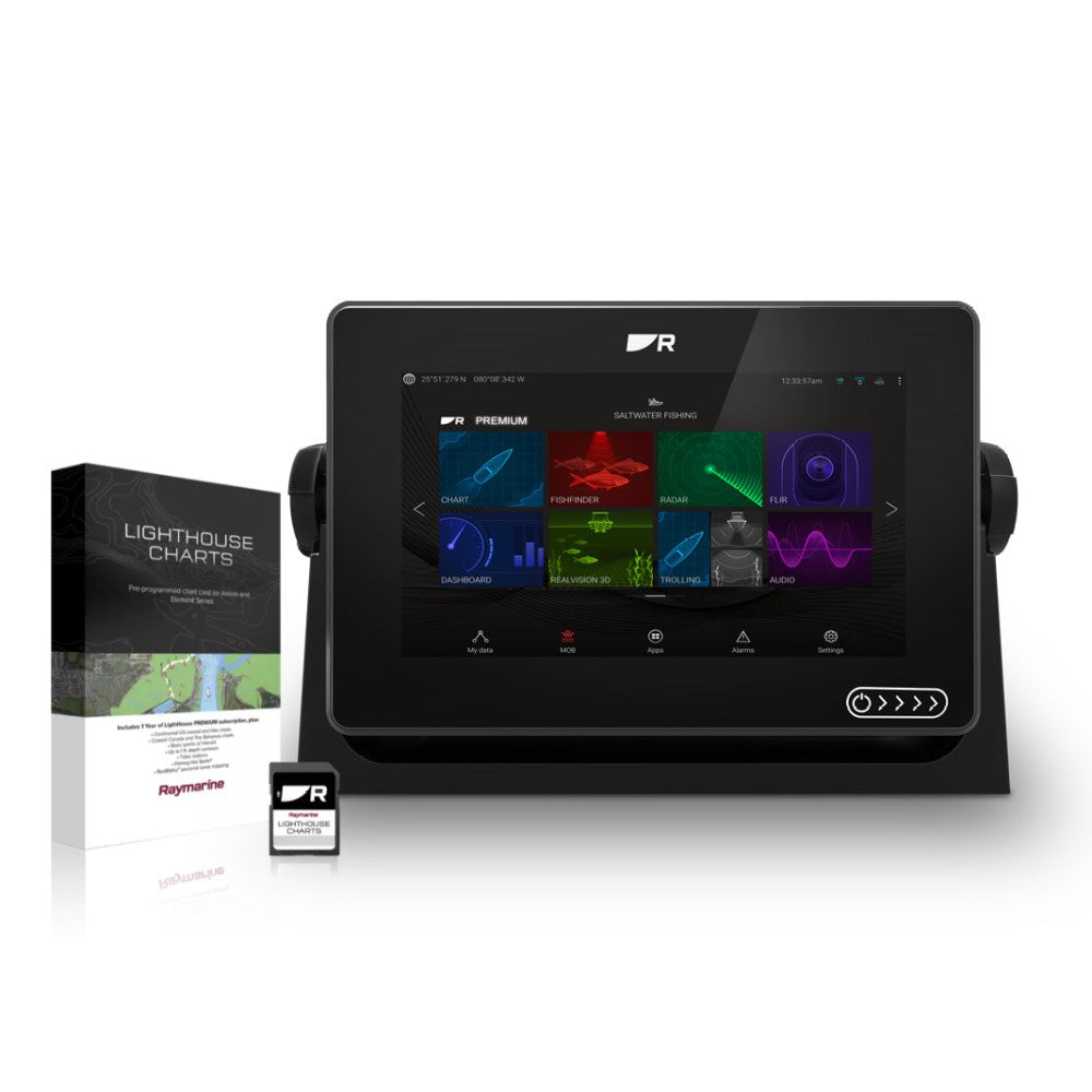 Raymarine Axiom+ 7, 7 inch Multifunction Display with Western Europe LightHouse chart