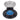 Quick FP900XCB0000A00 900/XCB foot switch with chain washer, second view of black base with blue button and open lid