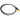 Raymarine A06071 SeaTalk ng NMEA two core cable 400 mm, coiled black and white cable, yellow plug and bare wires