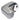 Quick FSGP22012F08A00 Genius GP2 2000F horizontal windlass, grey casing with a stainless gypsy and black lever