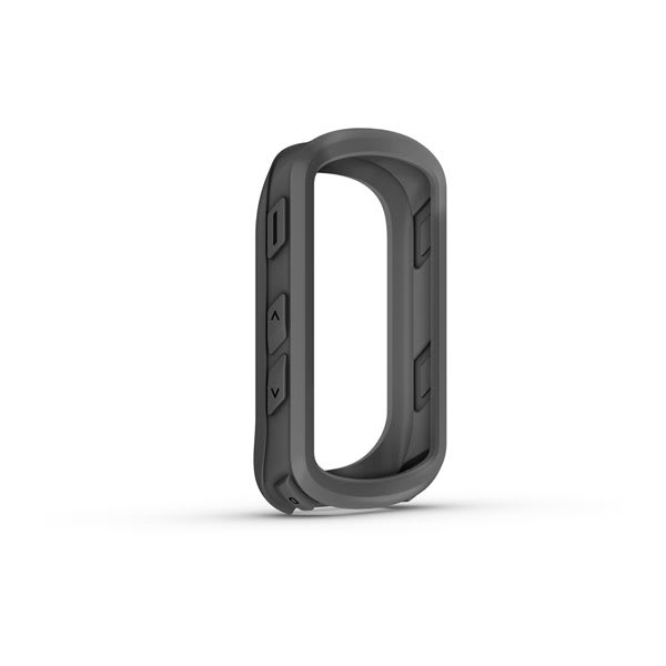 Garmin silicone case 010-13264-07 in Pebble Grey, front view of the case frame shown on white