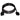 Raymarine D288 SeaTalk 1 extension cable 20 m, coiled black cable with a flat plug at each end
