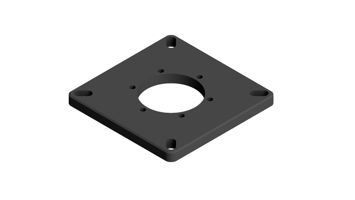 Lopolight NL400-402 AQS 55 Square Base-plate for Horizontal Mount Lights