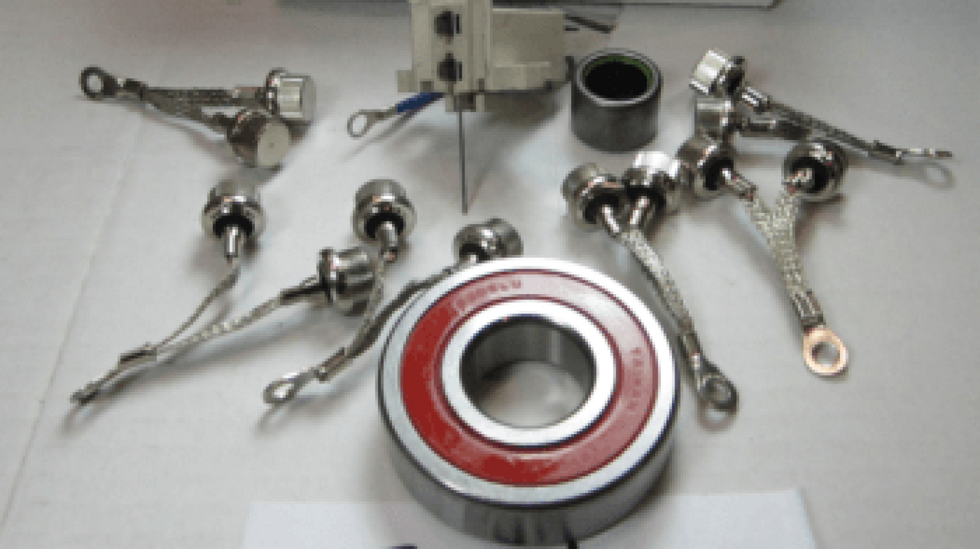 Offshore Repair Kit, 94 Series, 12/24v, (incl bearings, brushes, pos/neg diodes)