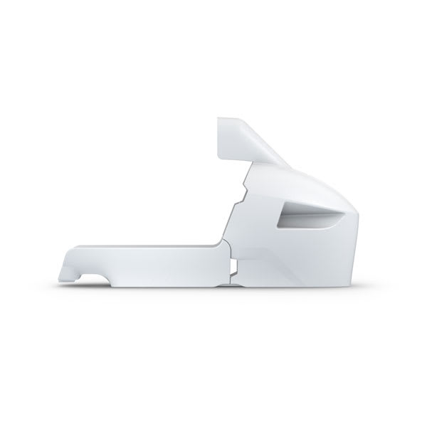 Garmin large nose cone 010-12832-31 for the GT56 transducer, white, shown from the side