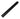Raymarine D008 tiller pilot pushrod extension 153 mm, long black tube with a threaded end, angled view
