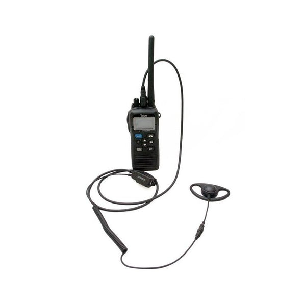 Icom HS-M73.002 D shaped earpiece with PTT