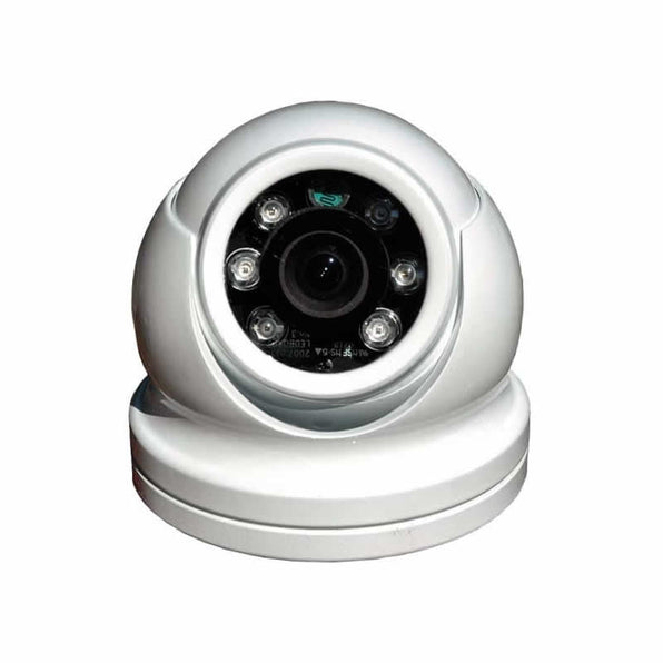 Iris IRIS460 3MP IP mini dome camera 00003-002, white 3.6 mm lens, shown as white dome, IR LEDs