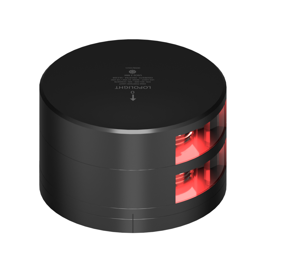 Lopolight NL301-009ST-FB-B 2nm Double Port, Black Anodized with FB Base