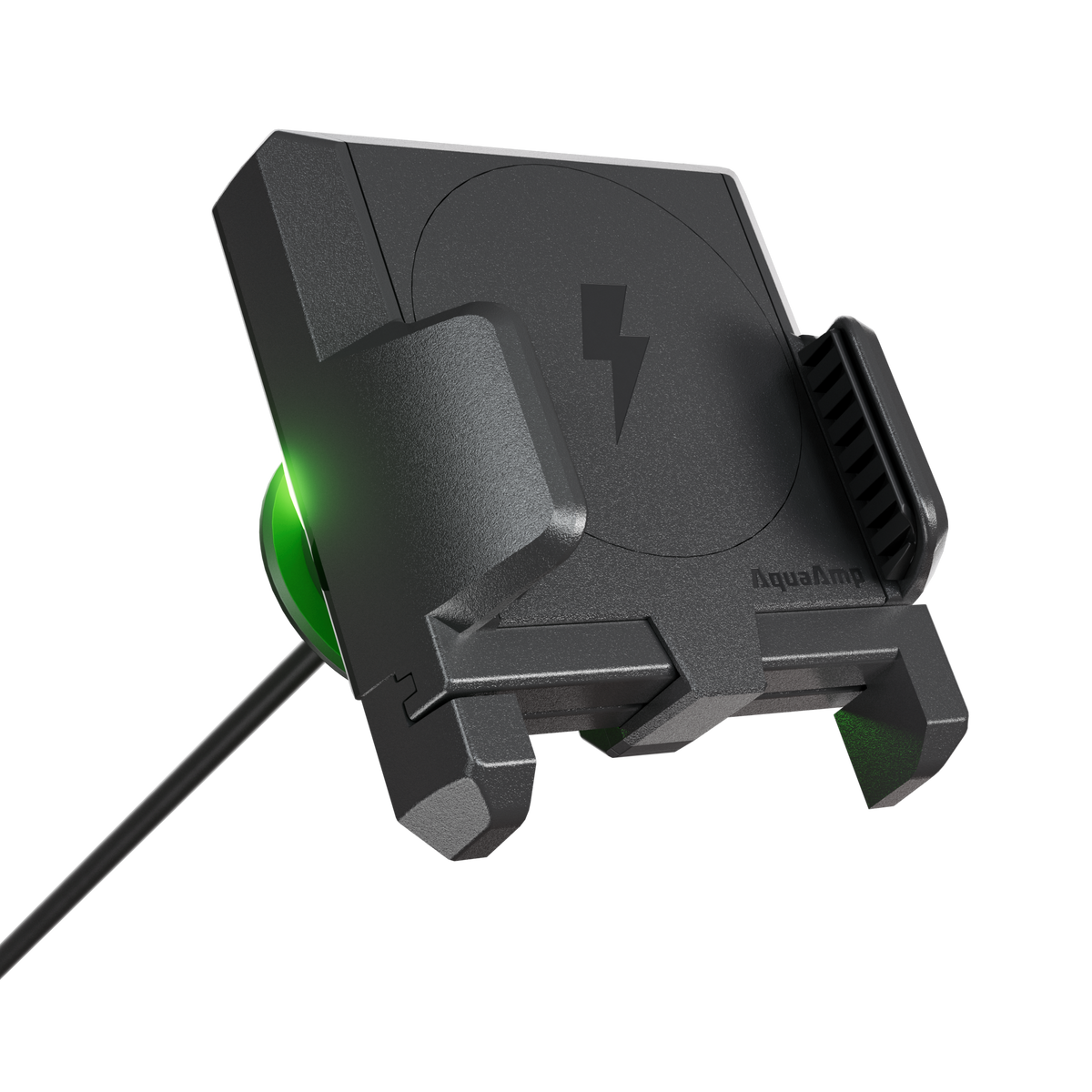 AquaAmp A0925X-1-SS Side Clamping LED Slim Socket Mount 25W Qi2.2