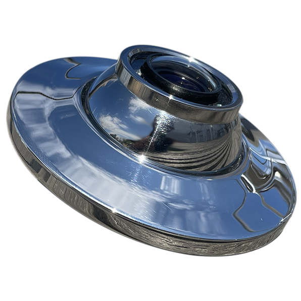 Iris IRIS-S476 3MP IP vertical-mount stainless camera, 00010-000, 1.8 mm lens, polished disc with a raised lens barrel