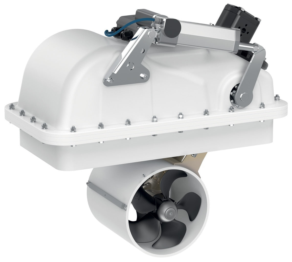 Quick FGBTR25HY220E00 BTRH250-220 hydraulic retractable thruster 220kgf version E00, white housing, hydraulic ram, tunnel