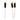 Fusion 010-12895-00 RCA splitter cable, female to dual male, straight-on view of gold plugs on white leads
