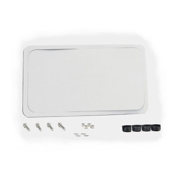 Raymarine A80553 Element 7 surface mount kit, flat white plate with screws, spacers and four black caps