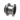 Raymarine SS164 1kW through hull transducer 20 degree A66099, angled view of the stainless body and flange