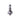Raymarine D014 tiller pin short thread pack of 5, steel pin with a rounded tip, thread and hex nut
